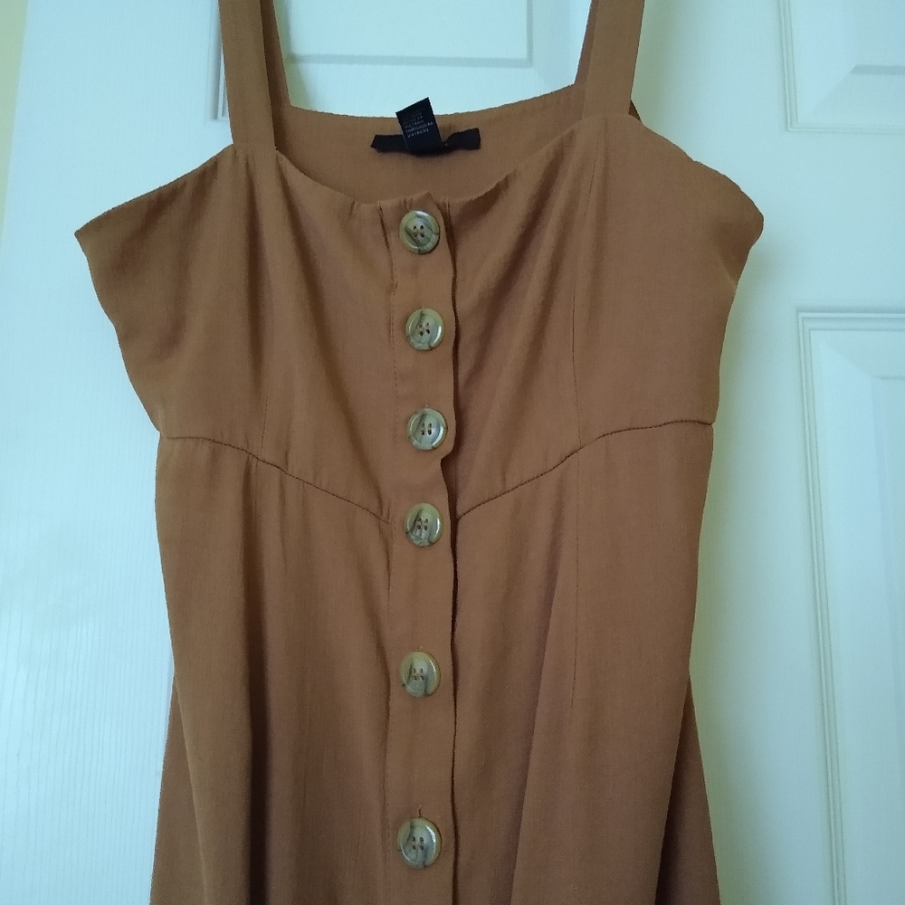 Copper colored maxi dress